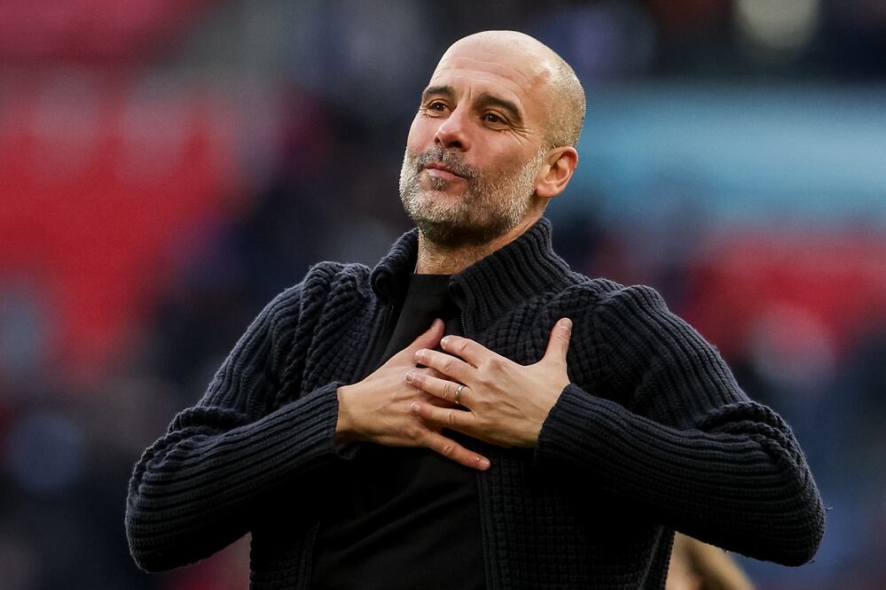 Pep Guardiola en la semifinal de la FA Cup - Foto: EFE