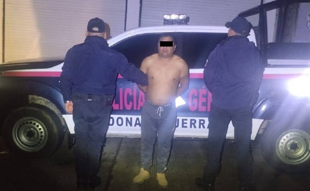 Edgar N de 35 años de edad fue detenido por elementos de la Secretaría de Seguridad del Estado de México. Foto: especial