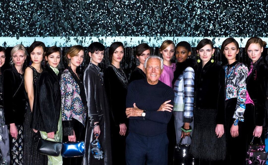 Armani celebra desfile a puerta cerrada. Fotos: Instagram.