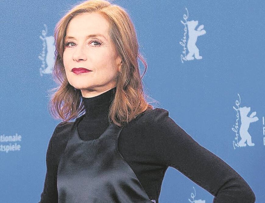 El rostro más mediático en la jornada a competición fue sin duda el de Huppert (STEFANIE LOOS. AFP)