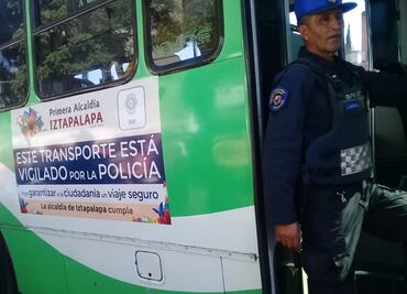 Policías viajarán en microbús para inhibir delitos en Iztapalapa