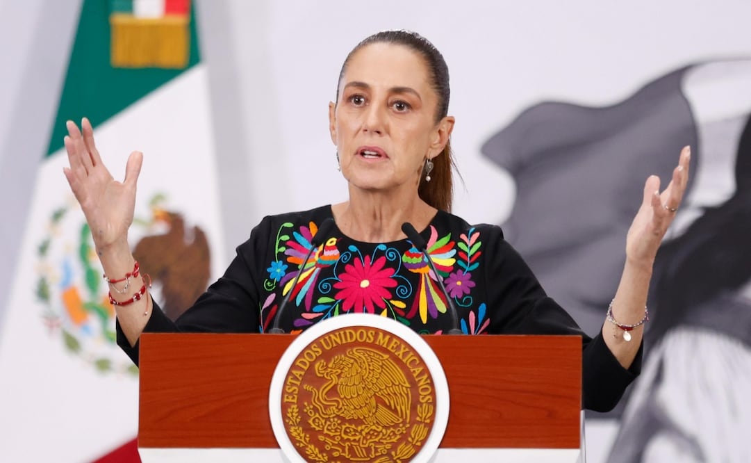 Conferencia matutina de la presidenta Claudia Sheinbaum Pardo el 14 de mayo de 2026. Foto: Diego Simón / EL UNIVERSAL