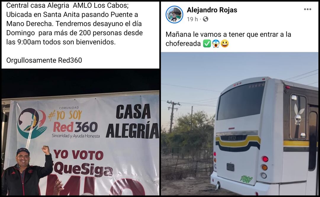 Denuncian en BCS acarreo, entrega de comida y uso de vehículos oficiales para consulta de revocación