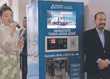 Instalan máquinas chinas que venden agua en Atizapán