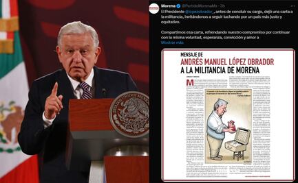 Morena difunde carta de AMLO donde pide anteponer los intereses de México; “No permitan los antiguos vicios y perversiones", expresó
