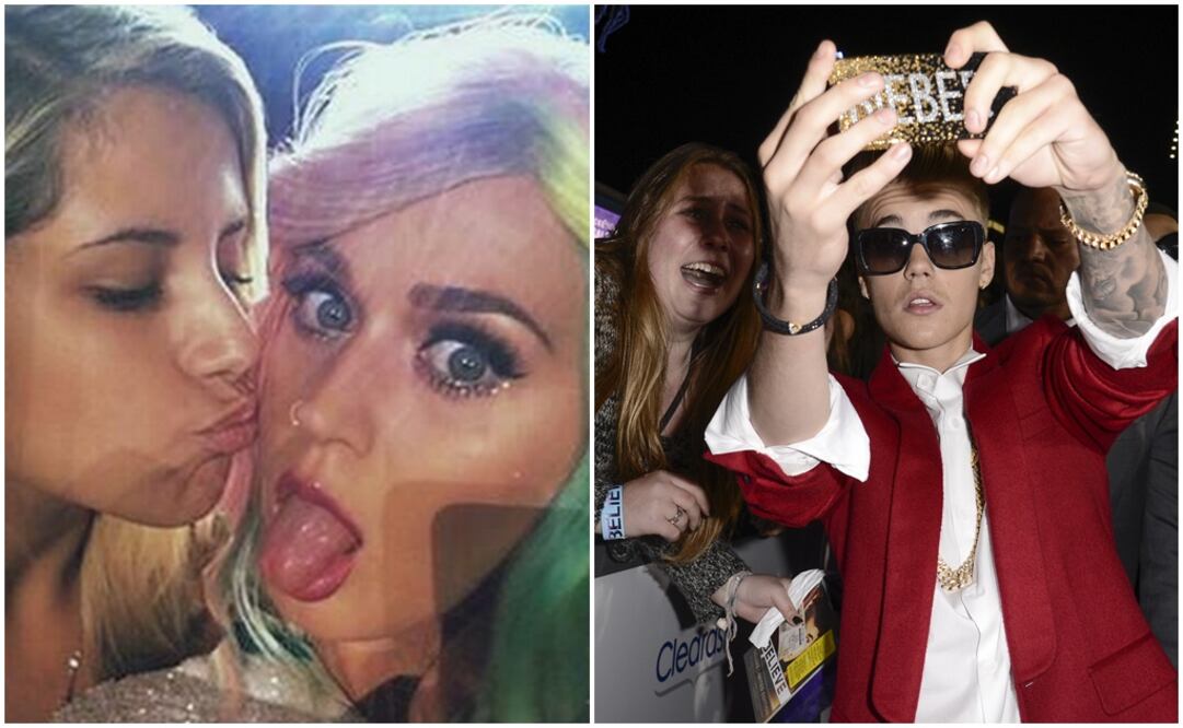 En el cierre del festival sudamericano Perry invitó a una fanática llamada Rayane a subirse con ella para tomarse una 'selfie' (ARCHIVO EL UNIVERSAL)