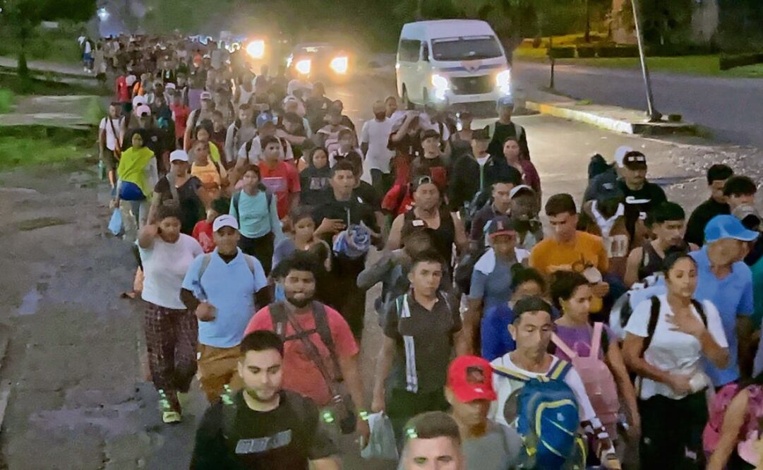 Los migrantes que avanzaban por Chiapas se dispersaron. Foto: Especial