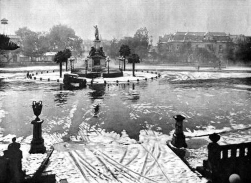 La nevada que cubrió de blanco a la capital