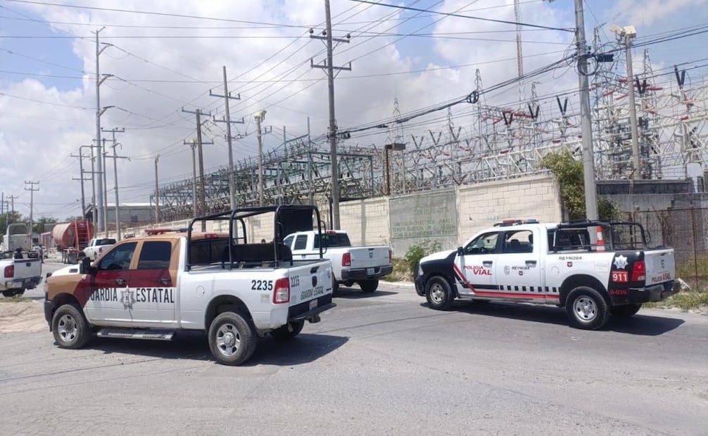 Incendio en subestación de la CFE deja sin luz a Reynosa; restablecen 54% del servicio en Tamaulipas. Foto: Especial