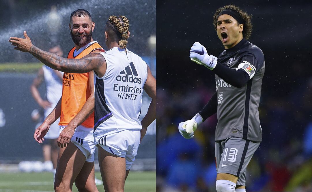 Karim Benzema y Guillermo Ochoa - FOTO: Especial