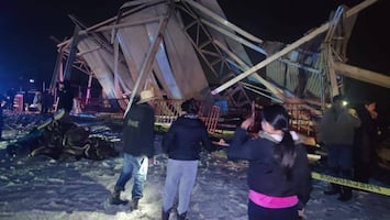 Lluvia y granizo provocan caída de techo del lienzo charro de San Pedro Huaquilpan, Hidalgo; 3 mujeres y un hombre resultan heridos