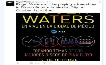 Roger Waters announces free show in Mexico City