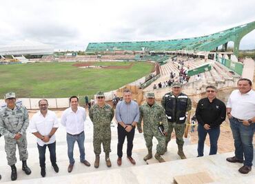 Comienzan los trabajos de remodelación en el Estadio de Béisbol Kukulcán Álamo, en Yucatán