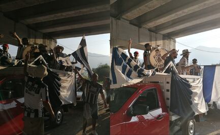 Clásico Regio: Así se vivió la gran caravana de Rayados, rumbo al estadio