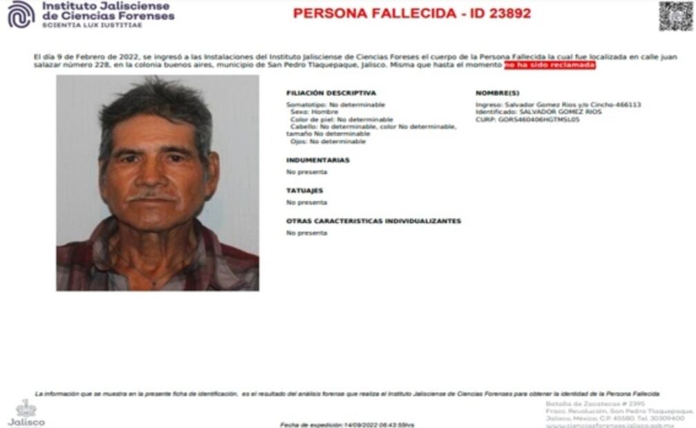 Con ayuda de huellas dactilares, identifican los cuerpos de 685 personas en Jalisco