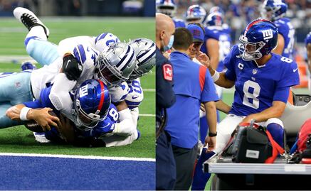 Daniel Jones sufre conmoción cerebral en el partido ante Dallas