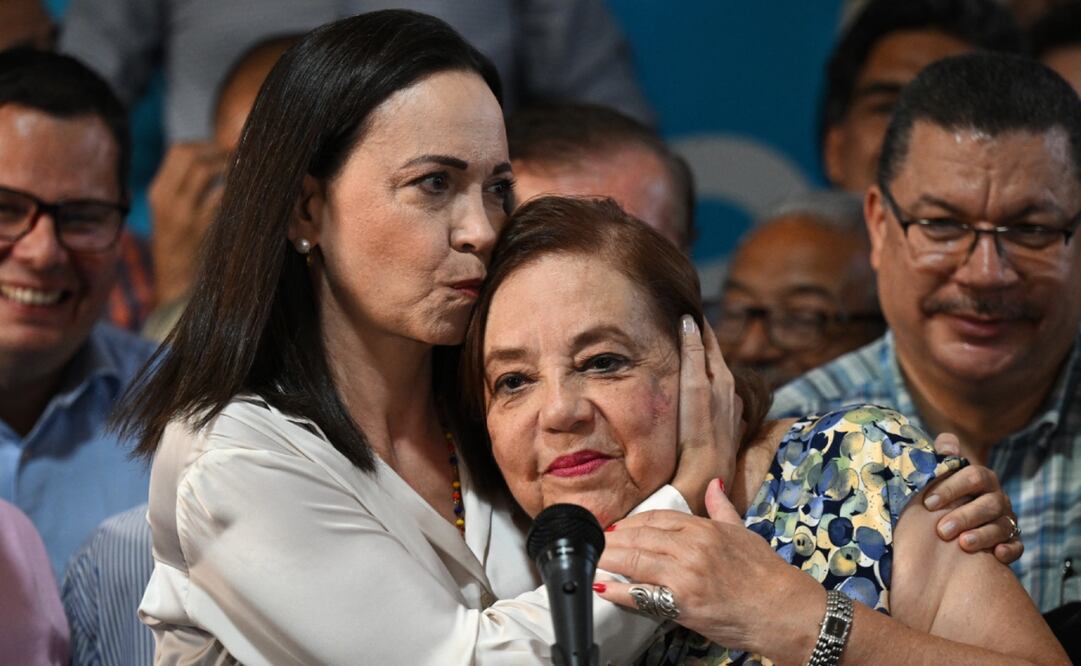 María Corina Machado y Corina Yoris. Foto: EFE