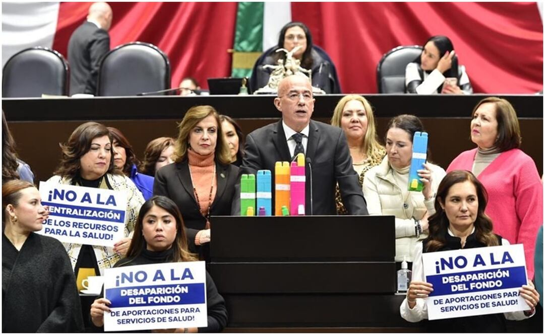 El diputado Éctor Ramírez (PAN) explicó que durante el actual sexenio se han destinado 3 billones 526 mil millones de pesos al rubro de salud, es decir, para el IMSS, el Insabi, el programa IMSS-Bienestar y al organismo público descentralizado IMSS-Bienestar / Foto: Especial