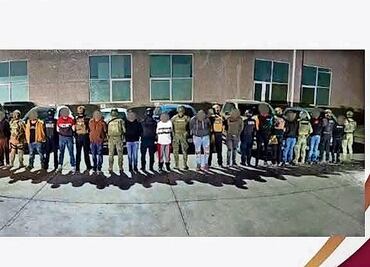 Detienen a 29 integrantes de grupos criminales
