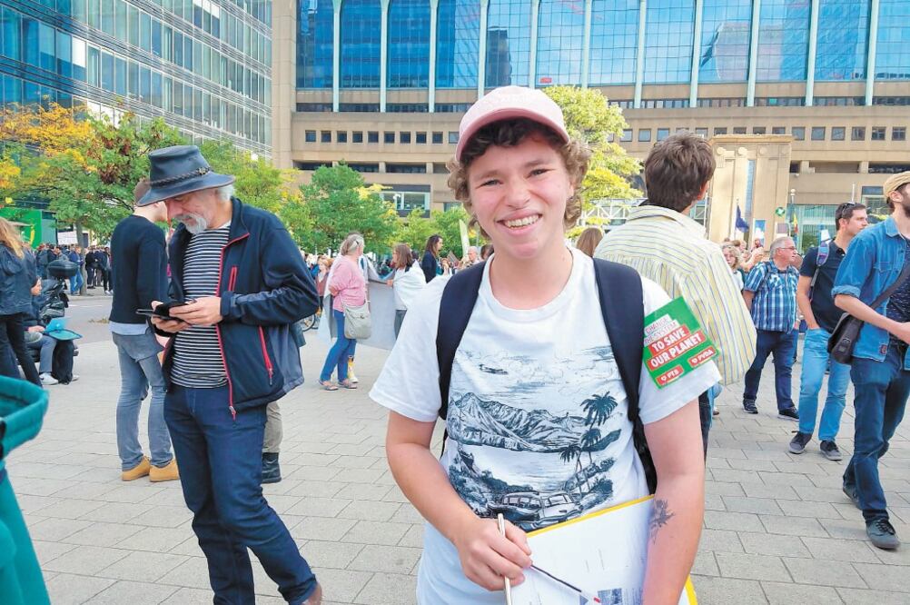 Nikita Gómez asegura que desde diciembre pasado ha dejado de asistir a dos clases de su carrera una vez a la semana para manifestarse. Foto: INDER BUGARIN. EL UNIVERSAL