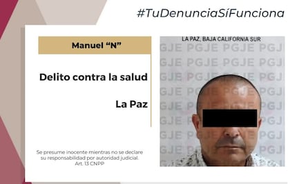 Detienen a funcionario del Gobierno de BCS con 35 dosis de narcóticos y una pistola