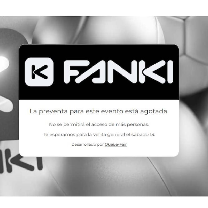 Así anunció la boletera Fanki que los boletos del partido México vs Portugal ya estaban agotados. FOTO: Captura