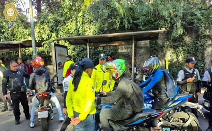 Dispositivo “Salvando Vidas” en Tlalpan; revisan a 255 motociclistas para garantizar seguridad vial