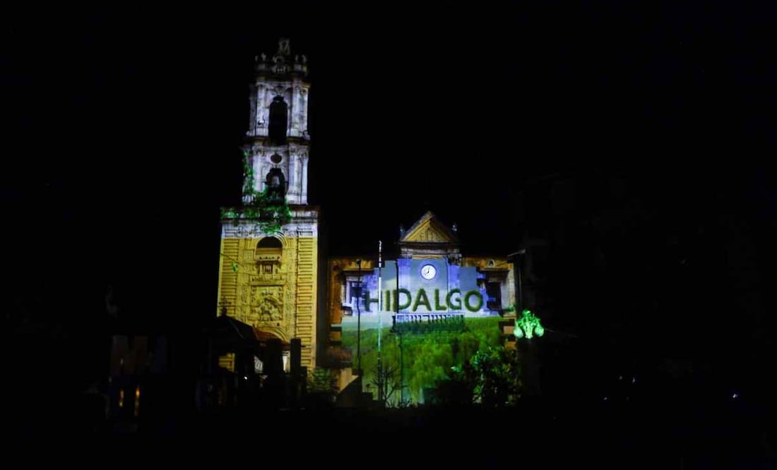 Proyectan video mappings del Pueblo Mágico de Mineral del Chico, en el Corazón de las Montañas / Foto: Especial