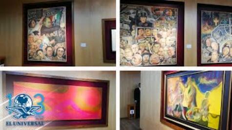 SNTE inaugura sala de exposiciones con obras decomisadas a Gordillo