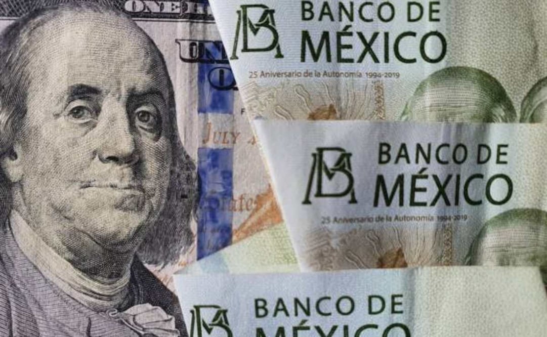 La divisa mexicana en los mercados internacionales concluyó alrededor de 20.55 pesos por dólar, lo que significó una apreciación de 1.0% o 21 centavos respecto a la jornada anterior. (28/01/25) Foto: Pixabay
