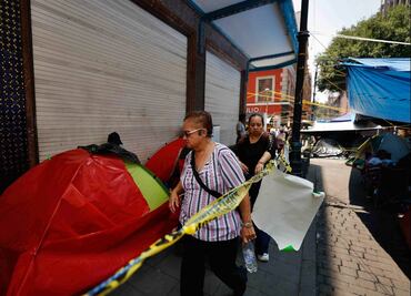 FOTOS: Así afecta plantón de la CNTE a comercios del Centro Histórico; reportan perdidas por 6 mmdp