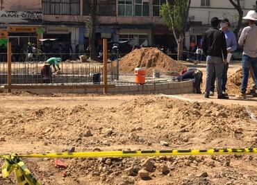 Cumple un año obra abandonada de Parque Revolución en Naucalpan, denuncian vecinos