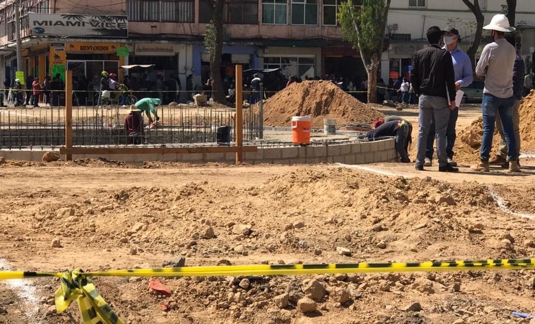 El acceso al centro de Naucalpan, por la avenida 16 de Septiembre, permanece cerrado desde el pasado mes de abril. Foto: Especial