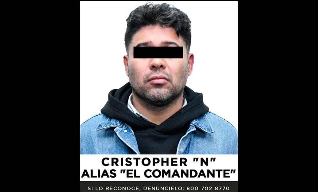 Una jueza de control vinculó a proceso a Cristopher “N” alias El Comandante. Foto: especial