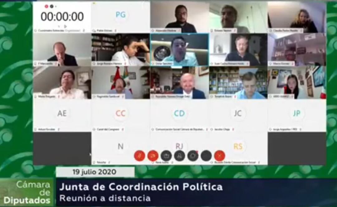 Entrevistas a los aspirantes a consejros del INE por parte de la Jucopo / Captura de pantalla