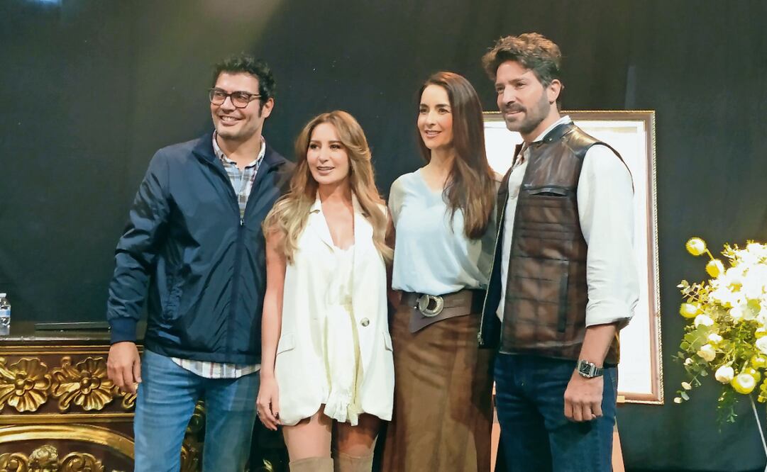 Andrés Palacios, Geraldine Bazán, Susana González y David Chocarro protagonizan Mi verdad oculta, historia que produce Carlos Moreno. Foto: David Rosas / EL UNIVERSAL