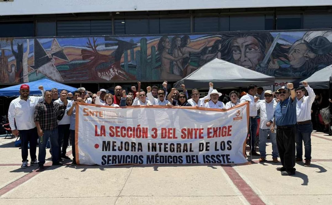 Maestros de Baja California Sur mantendrán paro y protestas hasta el 11 de junio; exigen mejorar servicios del ISSSTE.
Foto: Especial.