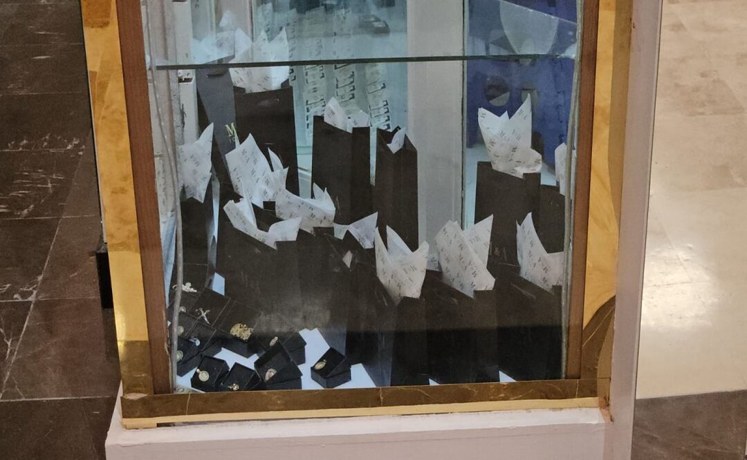 Asalto a joyería. Foto: Especial