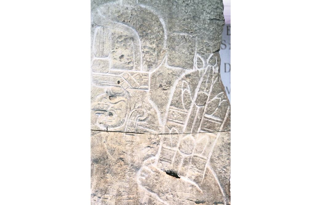 El bajorrelieve fue saqueado entre 1968 y 1972 de un ejido en Ocosingo, Chiapas. Muestra la figura labrada de un hombre con rasgos olmecas. (CARLOS MEJÍA. EL UNIVERSAL)