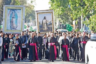 Agradecen a la Virgen por gestión de Rivera