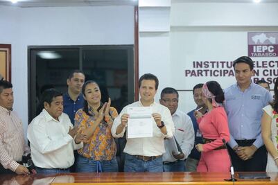 Frente registra a candidato a la gubernatura por Tabasco