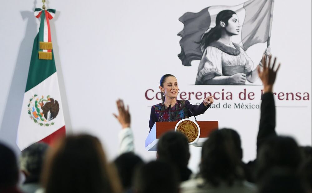 “Lo que nosotros queremos es fortalecer el sistema de justicia en México”: Sheinbaum Pardo tras asegurar que en México se ha hecho justicia con detenciones de delincuentes que se presentaban en la mañanera del expresidente López Obrador. Foto: EFE