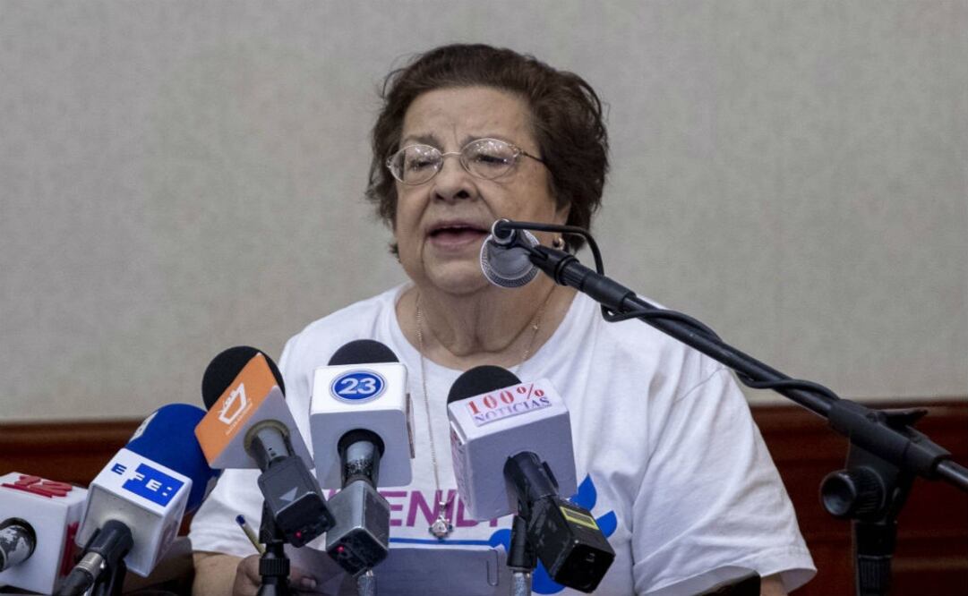 La presidenta del Centro Nicaragüense de Derechos Humanos (Cenidh), Vilma Núñez. Foto: EFE