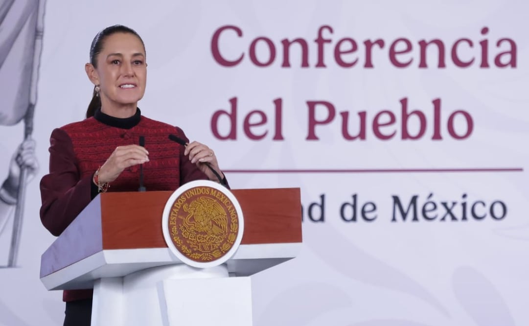 La Mañanera del Pueblo encabezada por la presidenta Claudia Sheinbaum Pardo en el Salón Tesorería de Palacio Nacional. Foto: Fernanda Rojas/EL UNIVERSAL