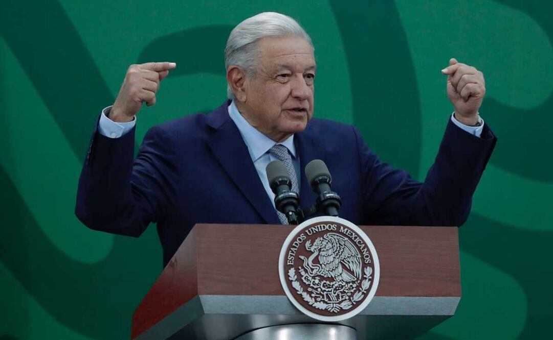 López Obrador acusó a Dina Boluarte de ser impuesta por una élite autoritaria de ese país. Foto: Diego Simón Sánchez / EL UNIVERSAL