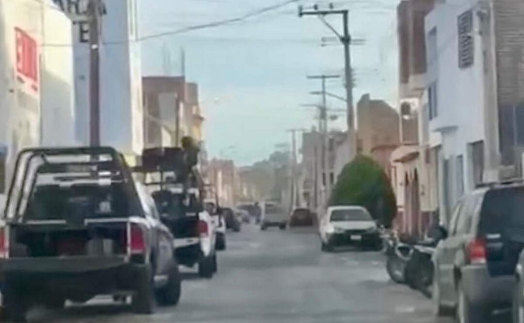 Sujetos armados atacan comandancia del municipio de Ojocaliente en Zacatecas (06/05/2025). Foto: Especial