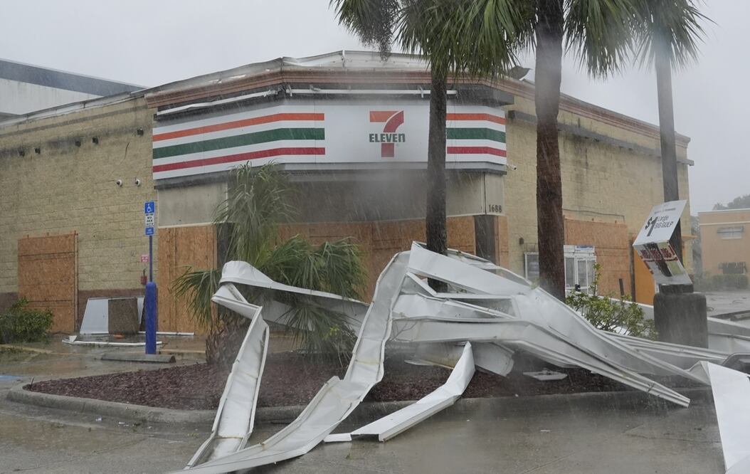 Huracán Milton en Florida, EU. Foto: AP