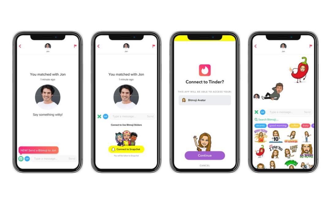 De momento solamente se trata de una prueba, lo que significa que Tinder podría decidir no lanzar Bitmoji globalmente