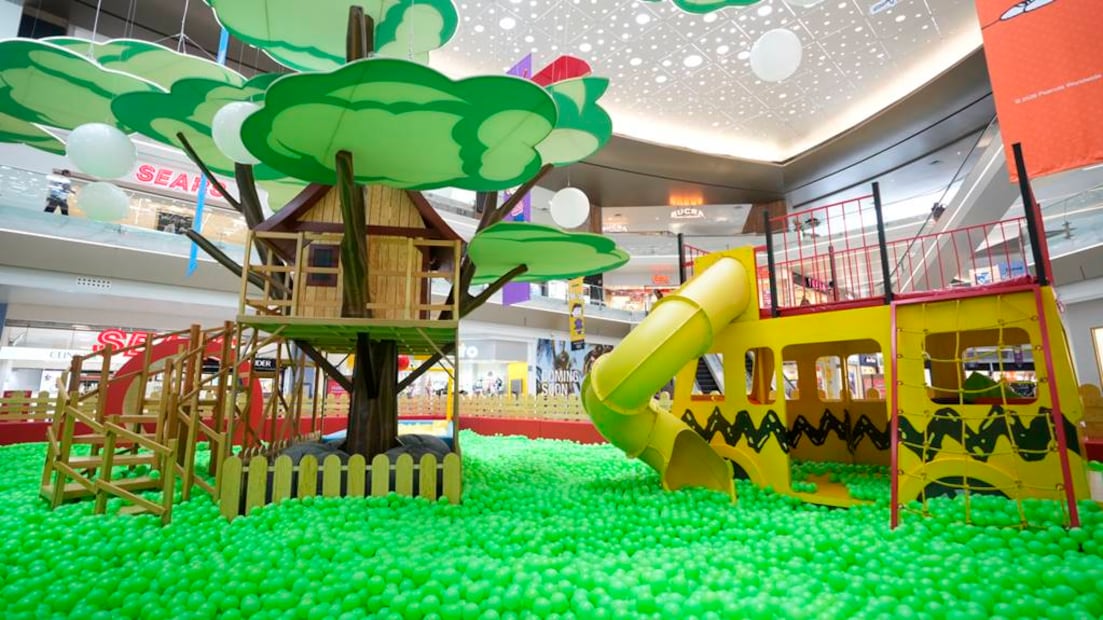 Tus hijos podrán divertirse en una alberca de pelotas gigante.Foto: Centro Comercial Perisur