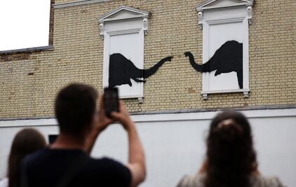 En menos de un día, Banksy desvela su segunda obra de arte "animal" en Londres